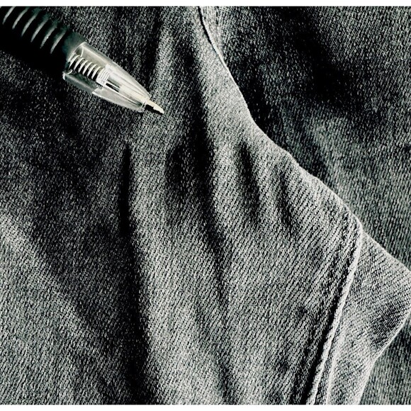 Spanx Pull On Ankle Jeans XL (33x26) Gray Tie Dye Cloud Distress Stretch Womens - Picture 8 of 10